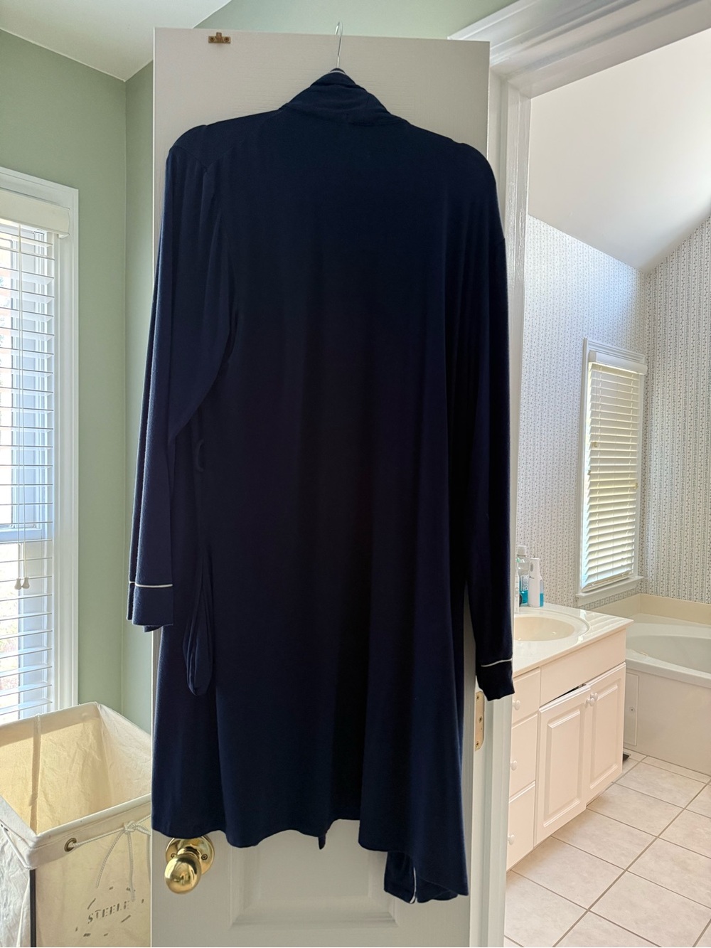 Eberjey Navy Robe - Picture 4 of 5